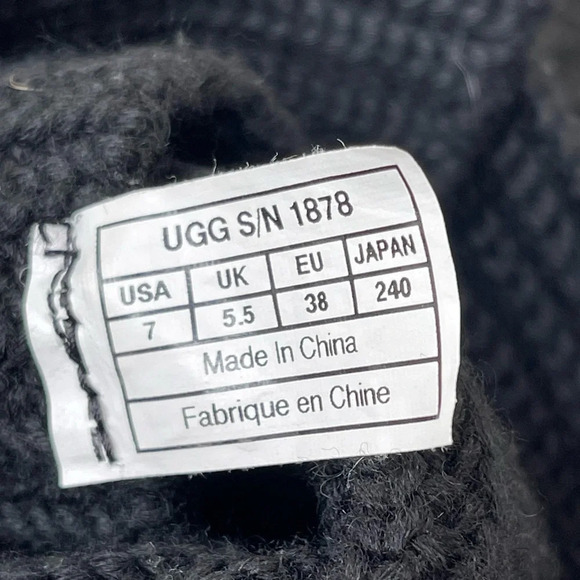 UGG Australia Cardy Knit Boot with Fringe cable knit knee high boot comfy - Picture 6 of 10